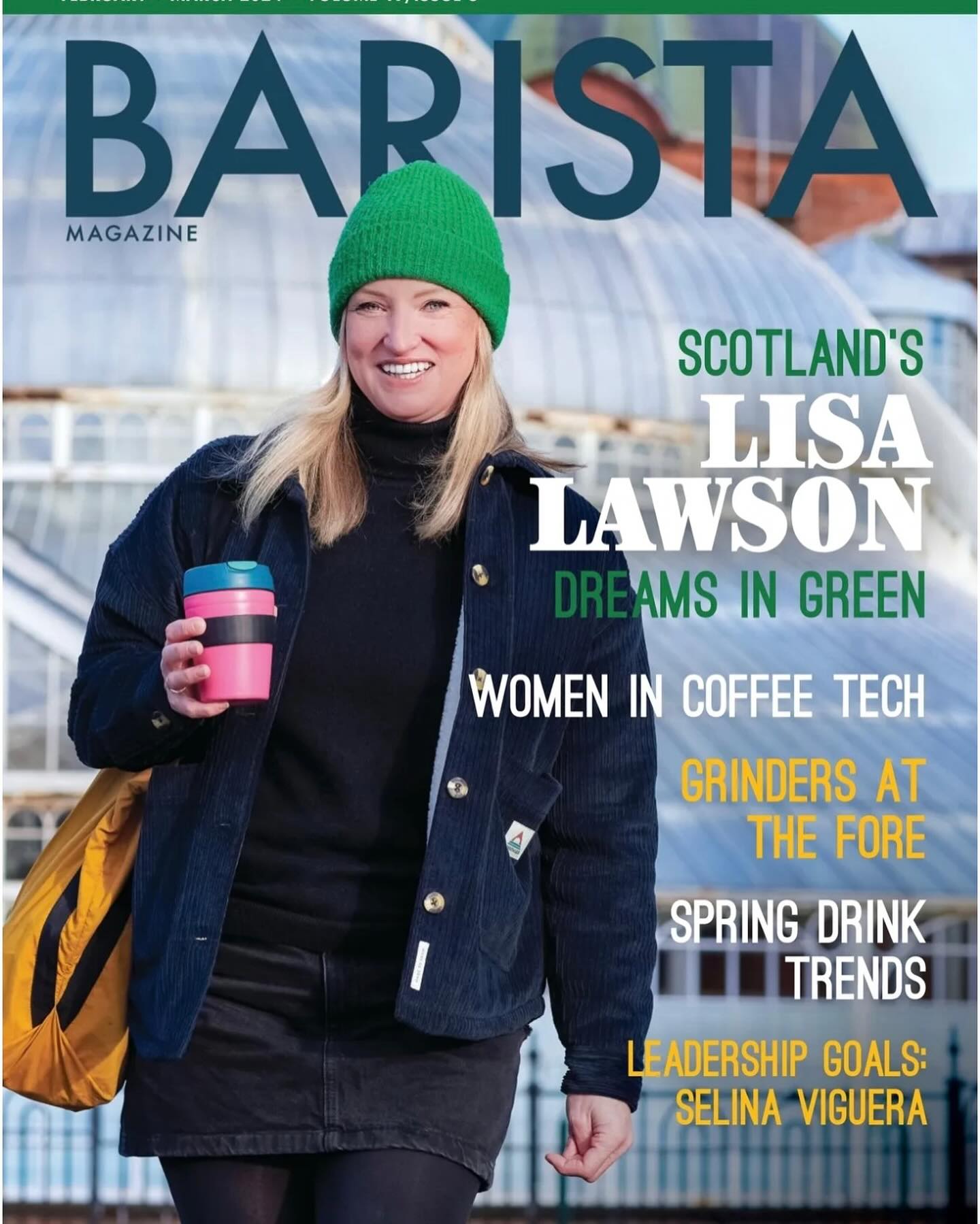 Lisa Graces the Cover of Barista Magazine