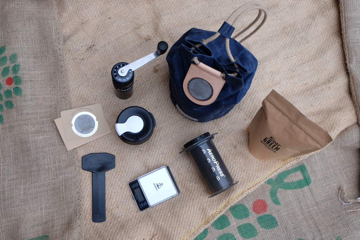 Trakke x Dear Green - Coffee Travel Kit Bag - Kit included