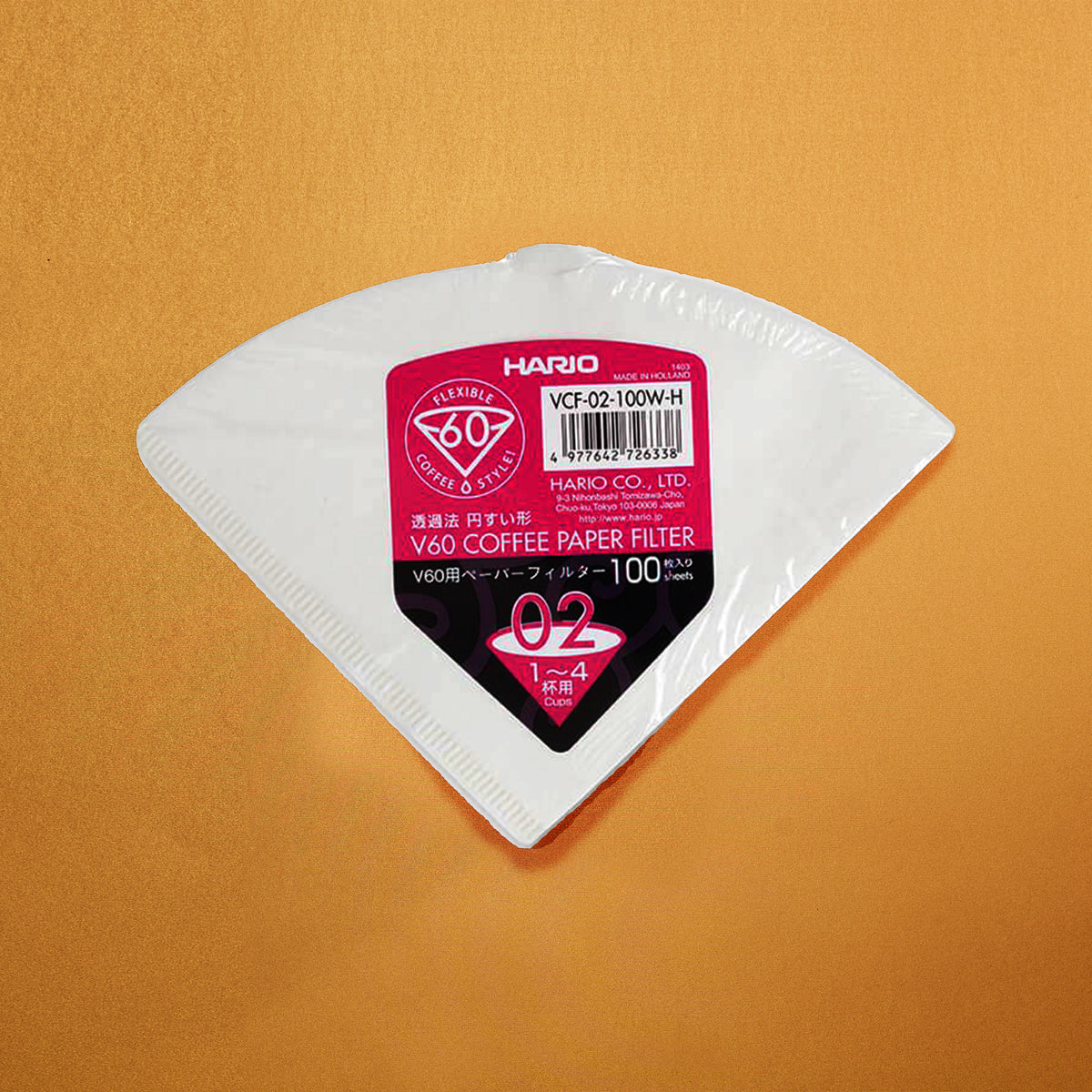 HARIO V60 02 Filter Papers (100 pack)
